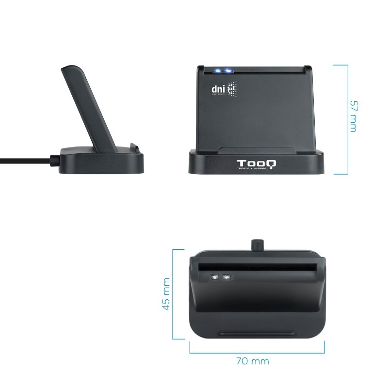 Tooq Lector de tarjetas DNIE VISION USB 2.0 - Imagen 3